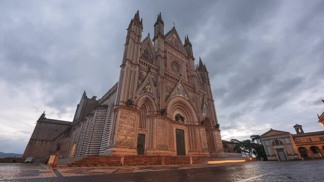 Orvieto, Italy at the 14th Century Orvieto Cathedral