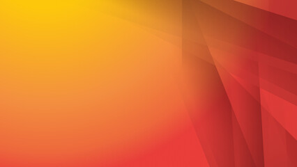 Abstract red orange geometric light triangle line shape with futuristic concept presentation background