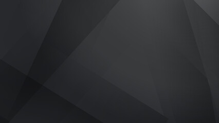 Dark black grey abstract background geometry shine and layer element vector for presentation design. Suit for business, corporate, institution, party, festive, seminar, and talks.