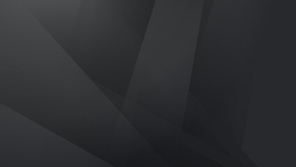 Abstract black grey background. Vector abstract graphic design banner pattern presentation background web template.