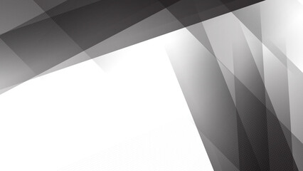 Abstract black and white light silver technology background vector. Modern diagonal presentation background.