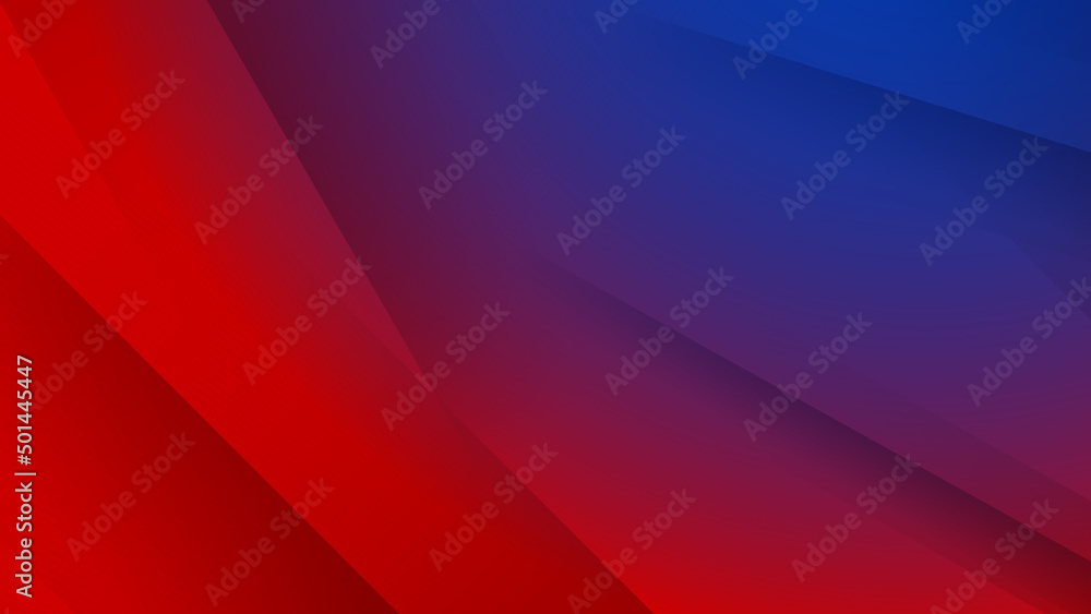 Wall mural blue red abstract modern technology background design. vector abstract graphic presentation design b