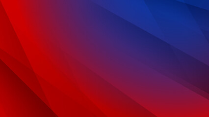 Minimal geometric blue red light technology background abstract design. Vector illustration abstract graphic design banner pattern presentation background web template.