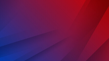 Minimal geometric blue red light technology background abstract design. Vector illustration abstract graphic design banner pattern presentation background web template.