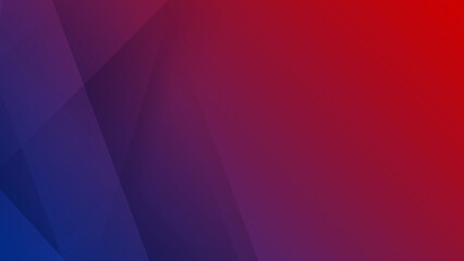 Obraz premium Minimal geometric blue red light technology background abstract design. Vector illustration abstract graphic design banner pattern presentation background web template.