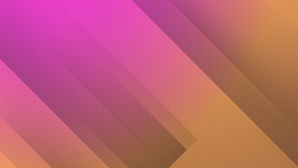 Abstract pink yellow orange geometric light triangle line shape with futuristic concept presentation background