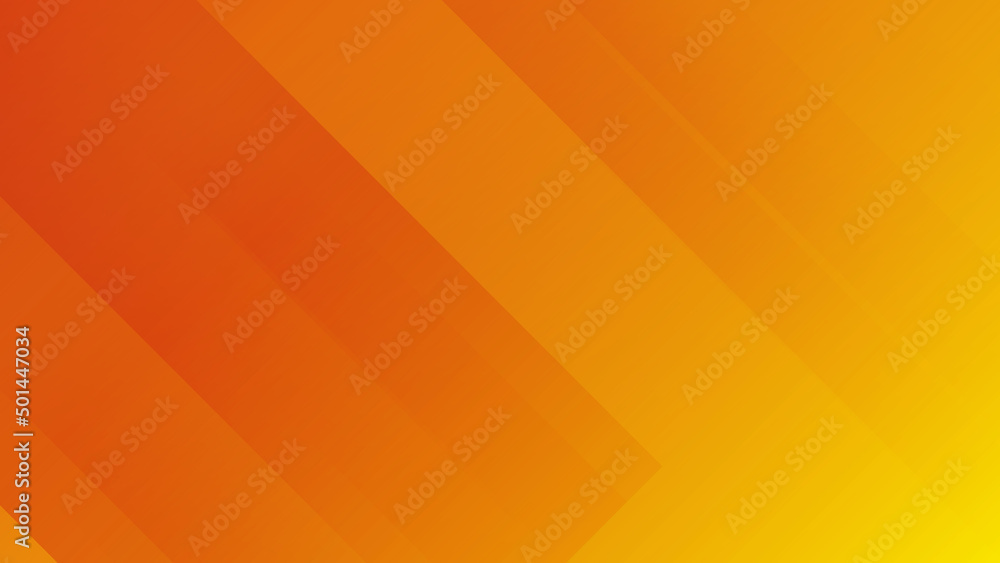 Wall mural abstract orange geometric light triangle line shape with futuristic concept presentation background