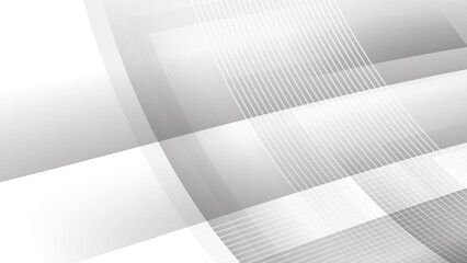 Vector white grey abstract, science, futuristic, energy technology concept. Digital image of light rays, stripes lines with light, speed and motion blur over dark tech background