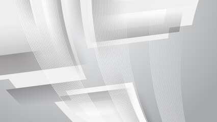 Modern white grey corporate abstract technology background. Vector abstract graphic design banner pattern presentation background web template.