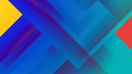 Fototapeta premium Abstract orange blue light silver technology background vector. Modern diagonal presentation background.