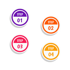 Minimal Business Infographics template. Timeline with 4 steps, options and marketing icons .Vector linear infographic with six circle conected elements. Can be use for presentation.