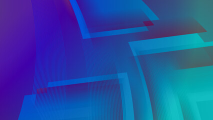Abstract orange blue geometric light triangle line shape with futuristic concept presentation background