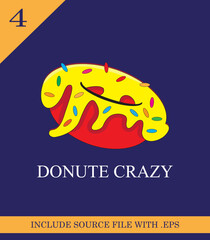 donuts logo design vector - template ilustration