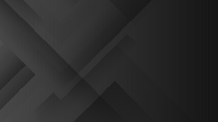 Dark black grey 3d abstract background geometry shine and layer element vector for presentation design. Suit for business, corporate, institution, party, festive, seminar, and talks.