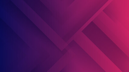 Obraz premium Abstract blue purple 3d geometric light triangle line shape with futuristic concept presentation background