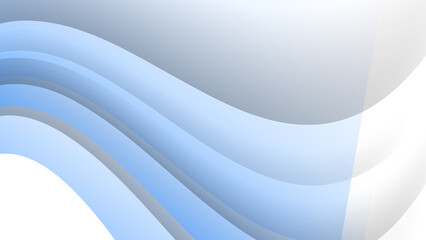 Abstract light blue and white wave light silver technology background vector. Modern diagonal presentation background.