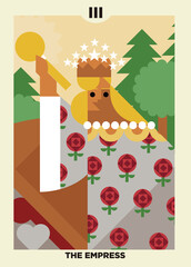 minimalist tarot card 3 the empress