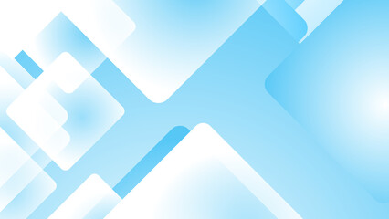 Fototapeta premium Abstract blue white square background. Vector abstract graphic design banner pattern presentation background web template.
