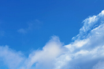 Naklejka na ściany i meble Beautiful blue sky with cloud in nature 