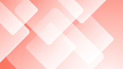 Modern red white orange square corporate abstract technology background. Vector abstract graphic design banner pattern presentation background web template.