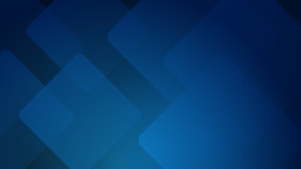 Obraz premium Modern dark blue square corporate abstract technology background. Vector abstract graphic design banner pattern presentation background web template.