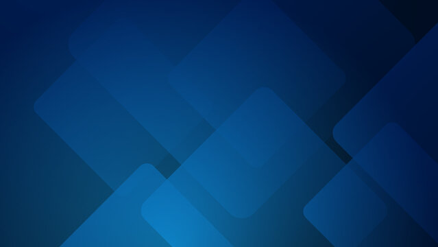 Abstract dark blue square geometric light triangle line shape with futuristic concept presentation background