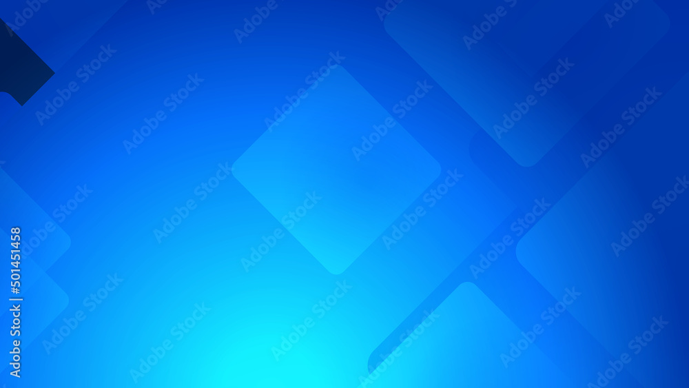 Wall mural abstract blue square tech geometric light triangle line shape with futuristic concept presentation b