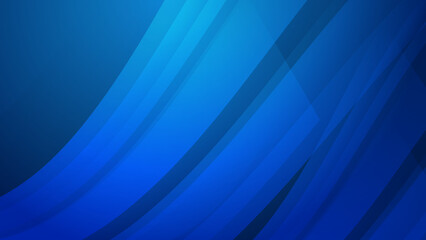 Obraz premium Minimal geometric blue wave curve 3d light technology background abstract design. Vector illustration abstract graphic design banner pattern presentation background web template.
