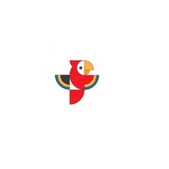 macaw bird logo design