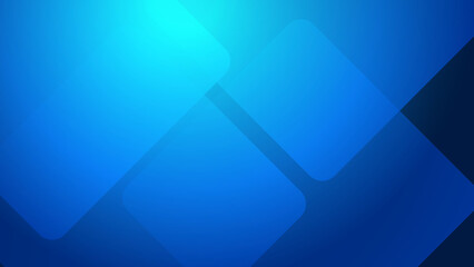 Abstract blue square tech background. Vector abstract graphic design banner pattern presentation background web template.