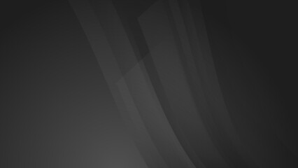 Obraz premium Abstract black wave 3d curve light silver technology background vector. Modern diagonal presentation background.