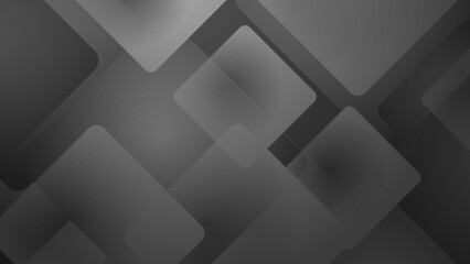 Abstract black square grey light silver technology background vector. Modern diagonal presentation background.