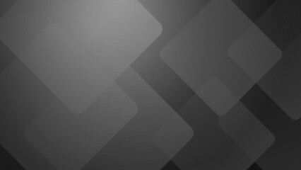 Obraz premium Abstract black square grey geometric light triangle line shape with futuristic concept presentation background