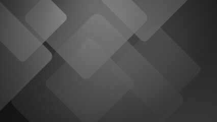 Fototapeta premium Modern black square grey corporate abstract technology background. Vector abstract graphic design banner pattern presentation background web template.