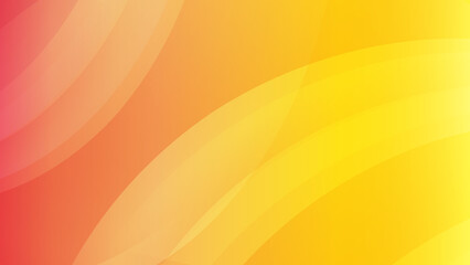 Minimal geometric orange yellow wave curve 3d light technology background abstract design. Vector illustration abstract graphic design banner pattern presentation background web template.