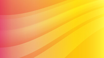 Abstract orange yellow wave curve 3d geometric light triangle line shape with futuristic concept presentation background