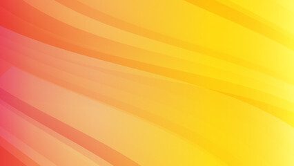 Abstract orange yellow wave curve 3d geometric light triangle line shape with futuristic concept presentation background