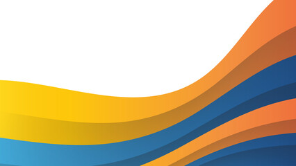 Modern blue orange abstract background banner. Vector abstract graphic design banner pattern presentation background web template.