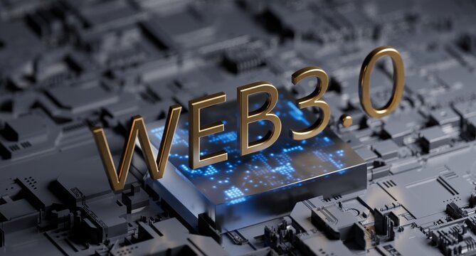 WEB3 next generation world wide web blockchain technology with decentralized information, distributed social network