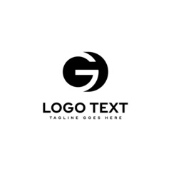 Simple Shadow Logo Letter G Vector.