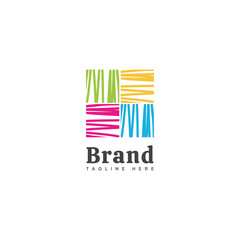 Colorful Abstract Logo Brand Vector Image