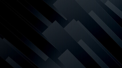 Obraz premium Black abstract background paper shine and layer element vector for presentation design. Suit for business, corporate, institution, party, festive, seminar, and talks.