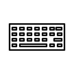 keyboard new icon simple vector