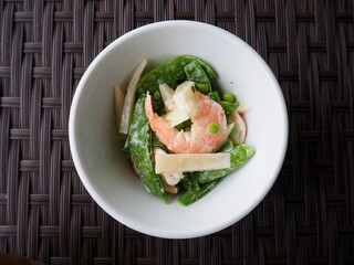 エビと筍のサラダ
