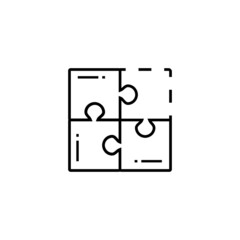 Solution and puzzle icon design vector isolated