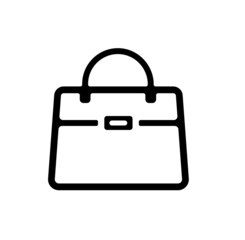 Women's handbag vector icon illustration