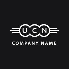 UCN letter logo design on black background. UCN  creative initials letter logo concept. UCN letter design.  © Faisal