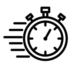 Stopwatch fast process icon