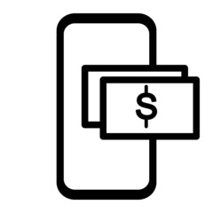 E Wallet digital mobile payment icon