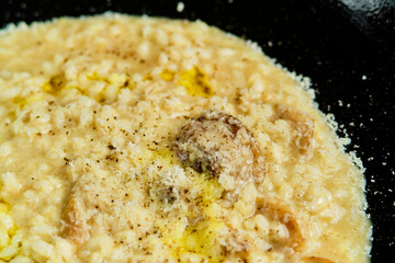 Risotto with three cheeses